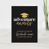 Carte Aventure Await - Nom Casquette Black Gold Graduati (Devant)