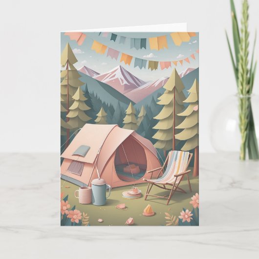 Carte Aventure d'anniversaire dans la nature (Devant)