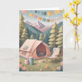 Carte Aventure d'anniversaire dans la nature (Fleur jaune)