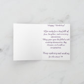 Carte Aventure d'anniversaire dans l'espace pour garçons (Intérieur)