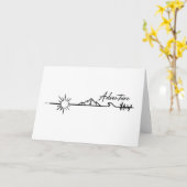 Carte Aventure dans les montagnes (Fleur jaune)