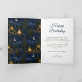 Carte Aventure de feu de camp d'anniversaire en forêt (Intérieur)