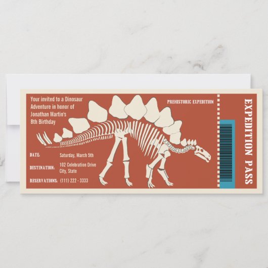 Carte Aventure Dinosaur (Devant)