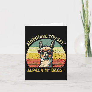 Carte Aventure Vous Dites Alpaca Mes Sacs Vintage Pour L