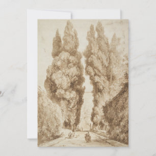 Carte Avenue Cypress à Villa d Este Tivoli par Fragonard