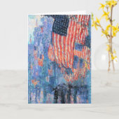 Carte Avenue dans la pluie par Frederick Childe Hassam (Fleur jaune)