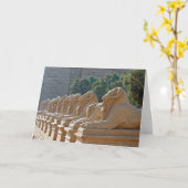 Carte Avenue des sphinx dans le temple de Karnak - Egypt (Fleur jaune)