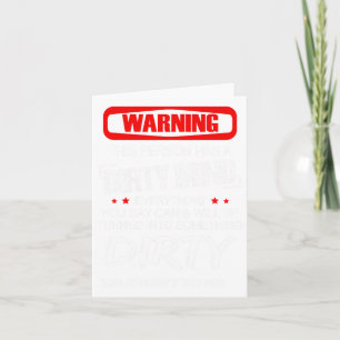 Carte Avertissement Cette Personne A Un Esprit Sale Tout