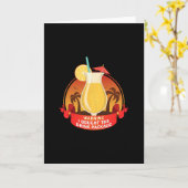 Carte Avertissement J'ai acheté le forfait boissons (Fleur jaune)