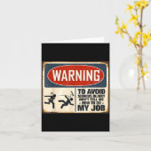 Carte Avertissement Ne me dites pas comment faire mon tr (Fleur jaune)