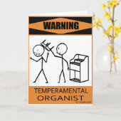 Carte Avertissement Organisateur Temperamental (Fleur jaune)