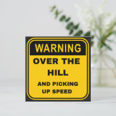 Carte Avertissement sur la colline et vitesse de ramassa (Debout devant)