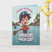 Carte Avery's Adventure Birthday Bash (Fleur jaune)