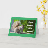 Carte **AVEZ LE MEILLEUR ANNIVERSAIRE JAMAIS** dit SQUIR (Fleur jaune)