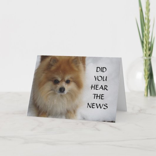 CARTE AVEZ-VOUS ENTENDU LES NOUVELLES ? (Devant)