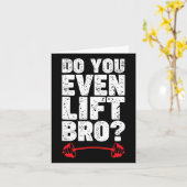 Carte Avez-Vous Même Levé Bro Bodybuilding Chemise Do Yo (Fleur jaune)