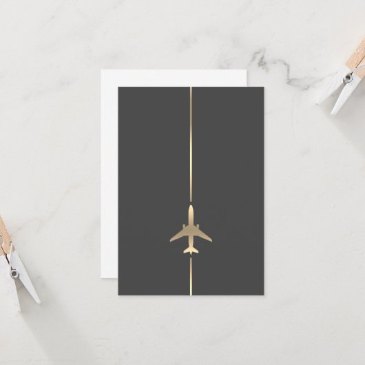 Carte Aviation minimale (Devant/Arrière en situation)