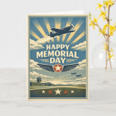 Carte Aviation Wings of Valor Memorial Day  (Fleur jaune)