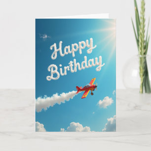 Carte Avion Ciel Joyeux