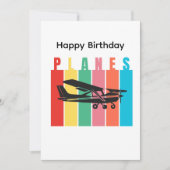 Carte Avion de Cessna Avion de Retro Planes Anniversaire (Devant)