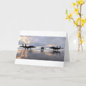 Carte Avion de chasse de F-15 Eagle (Fleur jaune)