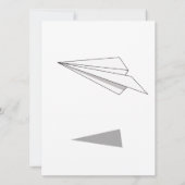 Carte Avion en papier (Dos)