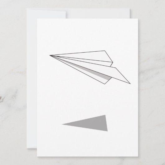 Carte Avion en papier (Devant)