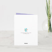 Carte avion en papier volant girly rose violet anniversa (Dos)