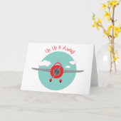 Carte Avion en route (Fleur jaune)