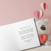 Carte Avion fou de toi, Coeur d'avion en papier mignon