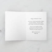 Carte Avion fou de toi, Coeur d'avion en papier mignon (Intérieur)