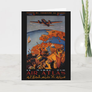 Carte Avion vintage - Cadeaux de voyage et voeux