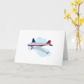 Carte Avion volant (Fleur jaune)