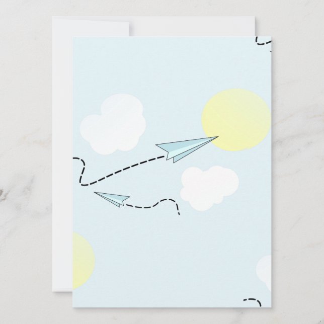 Carte avions à papier (Devant)