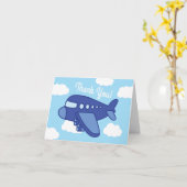 Carte Avions et Jets mignons 1ère fête d'anniversaire (Fleur jaune)