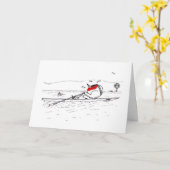 Carte Aviron Robin (Fleur jaune)