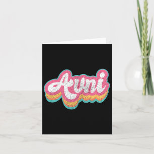 Carte Avni Prénom Fille Vintage 70s 80s Personnalisé