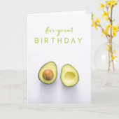 Carte Avo Grand Anniversaire | Avocat Moderne Blague Drô (Fleur jaune)
