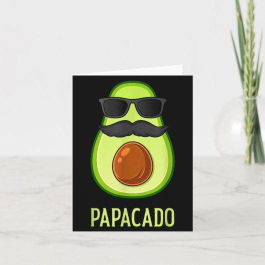 Carte Avocado Dad Papacado Funny Daddy Father Avocado (Devant)