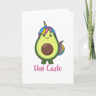 Carte Avocado Unicorn Funny Avocados Unicorns Uni Cado
