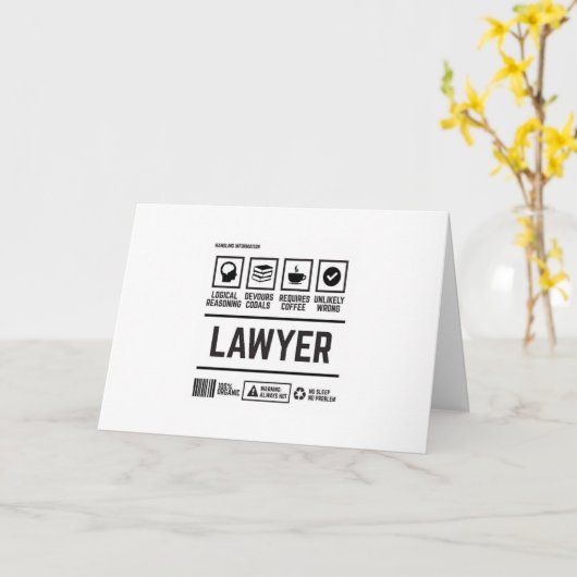 Carte avocat (Fleur jaune)