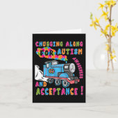 Carte Avocat Acceptation Train Puzzle Cool Autisme Aware (Fleur jaune)