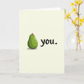 Carte Avocat Amour Vous (Fleur jaune)