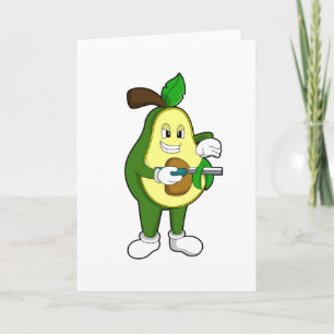 Carte Avocat coiffeur au rasoir