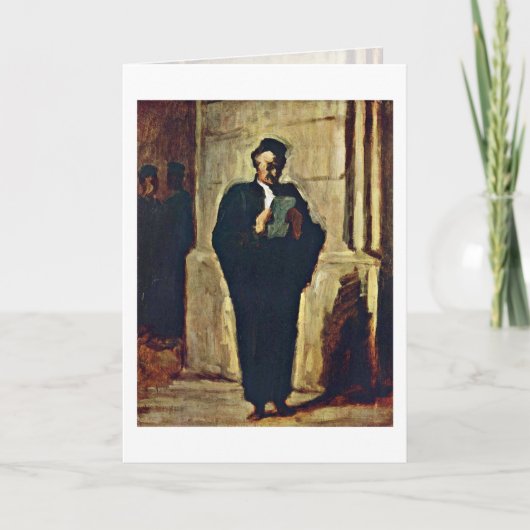 Carte Avocat de Lesender par Honore Daumier (Devant)