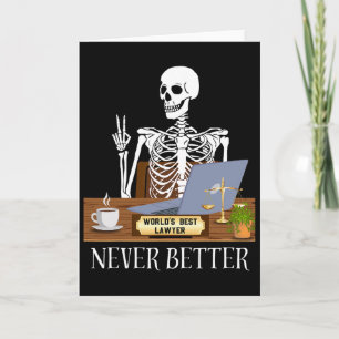 Carte Avocat drôle Halloween