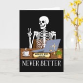 Carte Avocat drôle Halloween (Fleur jaune)