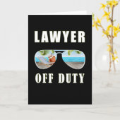 Carte Avocat hors service lunettes de soleil vacances pa (Fleur jaune)