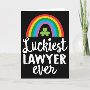Carte Avocat le plus chanceux Saint-Patrick Shamrocks