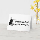 Carte Avocats - Si au début vous ne réussissez pas, pour (Fleur jaune)